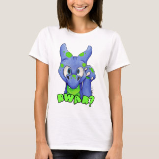 RWAR? (Blau) niedlicher brüllender Babydrache T-Shirt