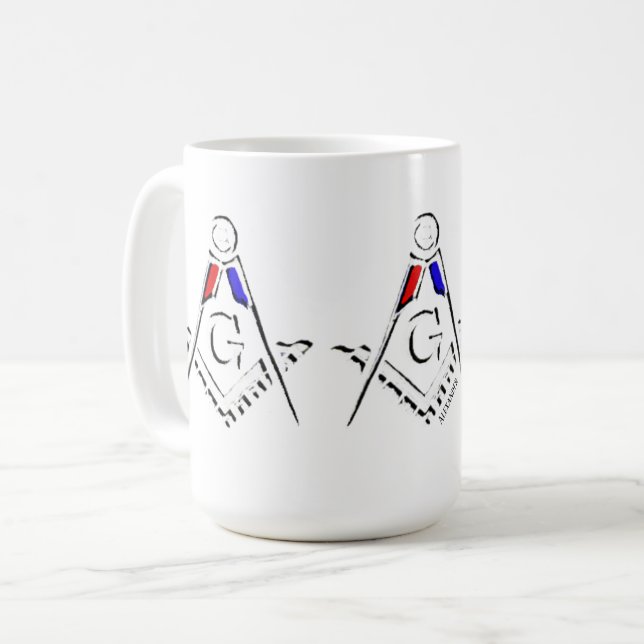 (RWB) Masonic Minds Kaffeetasse (Vorderseite Links)