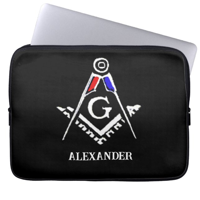 (RWB) Masonic Minds Laptopschutzhülle (Vorderseite)