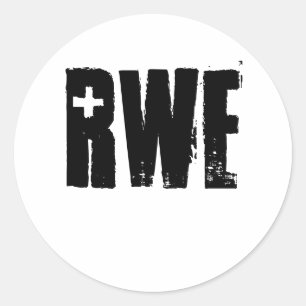 RWE RUNDER AUFKLEBER