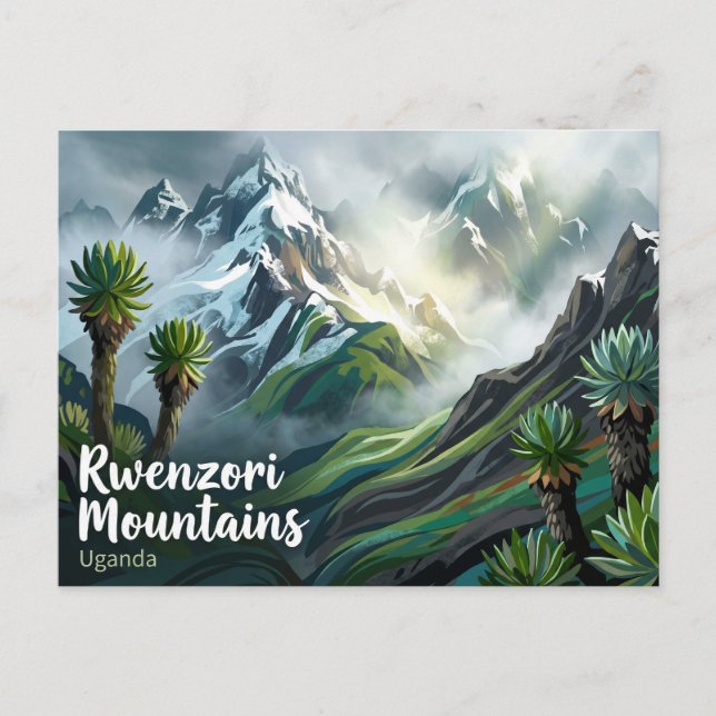 Rwenzori-Mountains-Nationalpark Uganda Postkarte (Vorderseite)