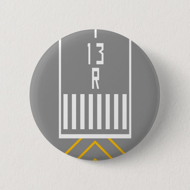 RWY-Schwellenwert 13R Button (Vorderseite)