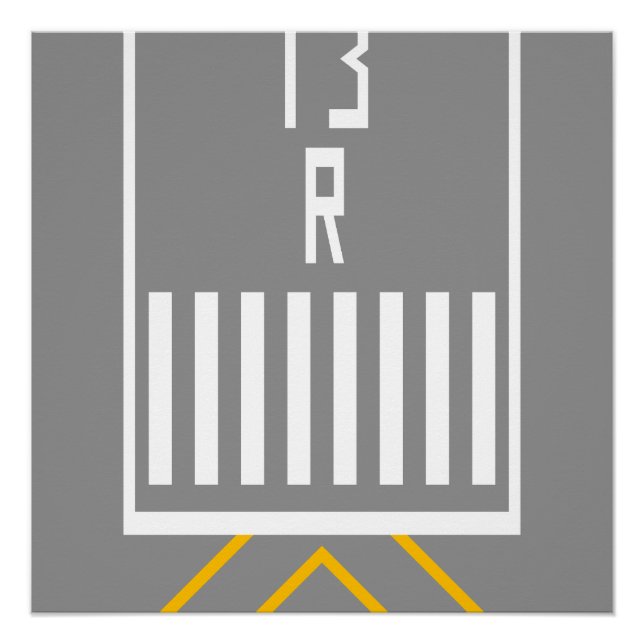RWY-Schwellenwert 13R Poster (Vorderseite)
