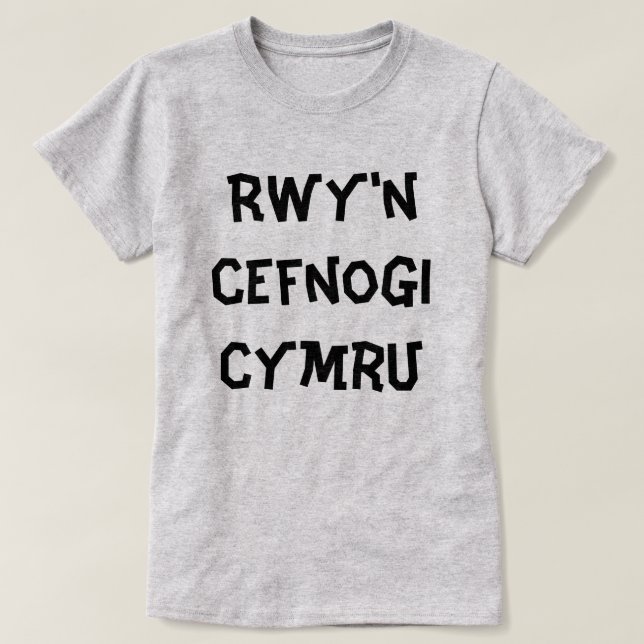 Rwy'n cefnogi Cymru I Support Wales T-Shirt (Design vorne)