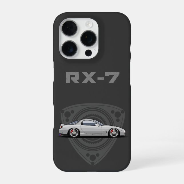 RX7 JDM car iPhone Hülle (Rückseite)