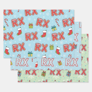 RX-Mas Pharmacy Christmas Geschenkpapier Set