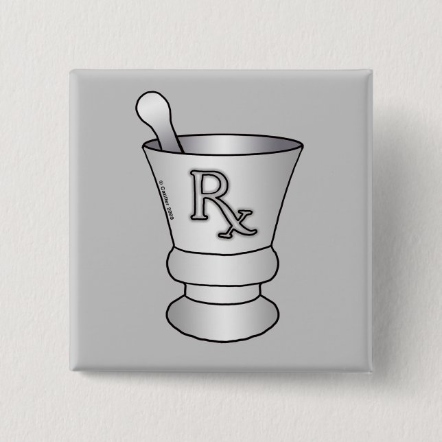 RX Mortar Pestle Square Button (Vorderseite)