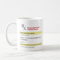 RX Verschreibung Tasse Ärzte Tasse oder Krankenpfl