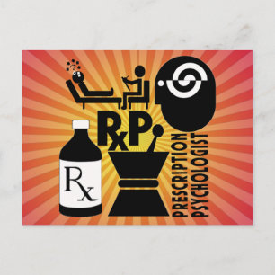 RxP LOGO Prescription Psychologe Postkarte