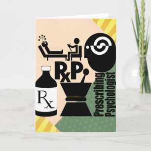RxP LOGO Verschreibung Psychologe. Feiertagskarte