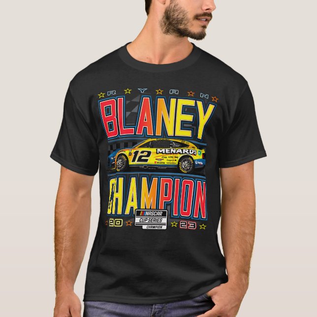 Ryan Blaney Champion der Nascar Cup-Serie 2023 T-Shirt (Vorderseite)