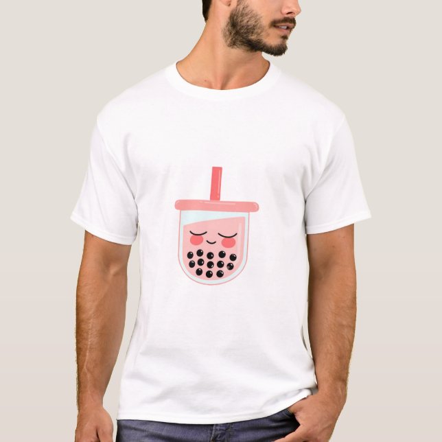Ryan Bubble Tea pink T-Shirt (Vorderseite)