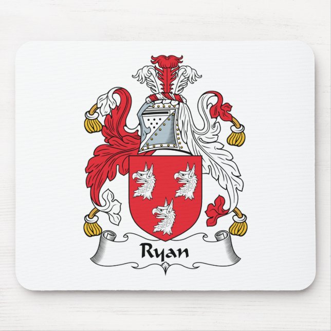 Ryan-Familienwappen Mousepad (Vorne)