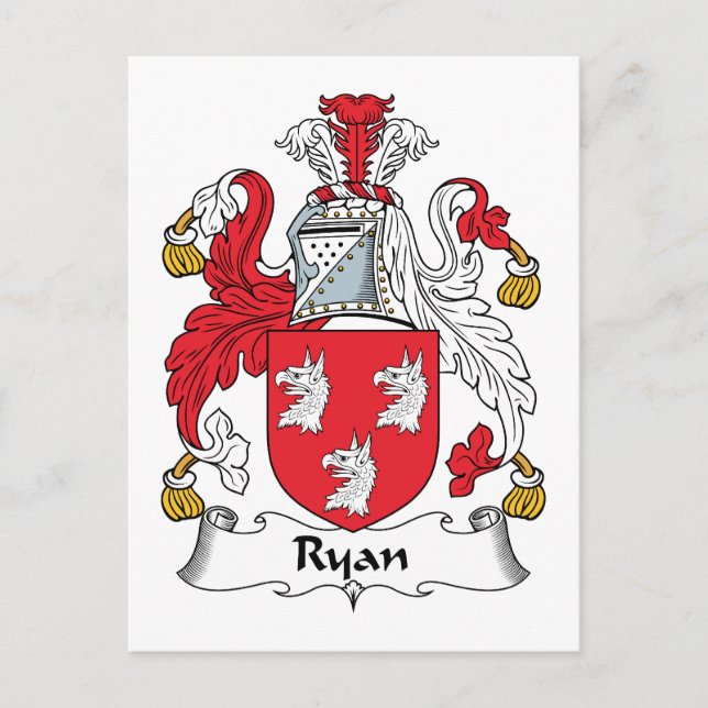 Ryan Familienwappen Postkarte (Vorderseite)