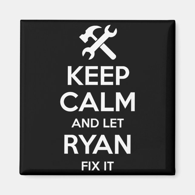 Ryan Fix Zitat Lustiger Geburtstag Personalisierte Magnet (Vorne)