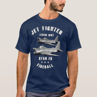 Ryan FR Fireball Military Jet Fighter Flugzeug WW2 T-Shirt