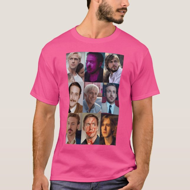 Ryan Gosling Collage T-Shirt (Vorderseite)