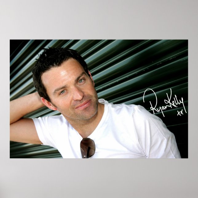 Ryan Kelly Music - Poster - Green-"Signed" (Vorne)