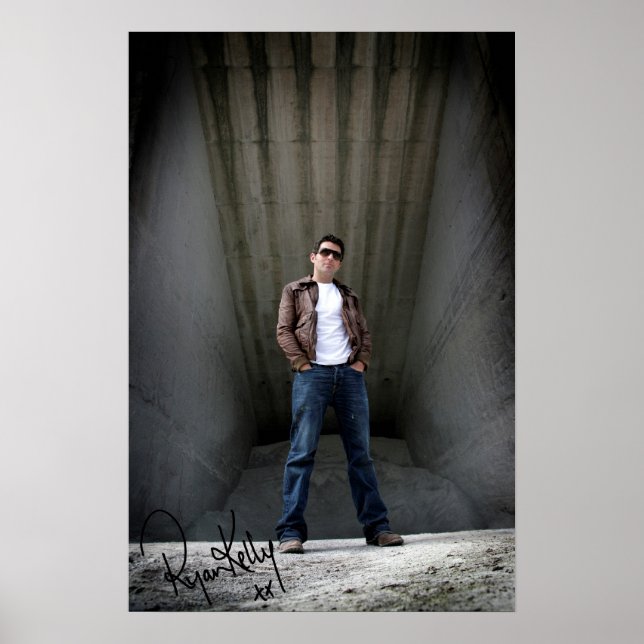 Ryan Kelly Music - Poster "signed" - Warehouse (Vorne)