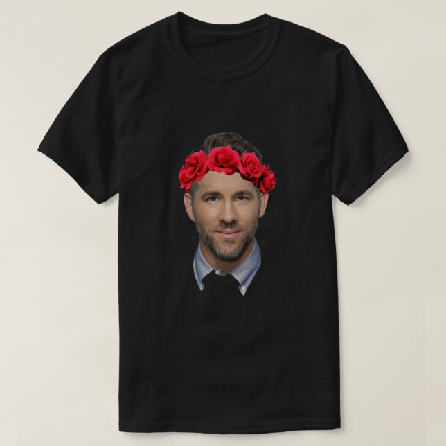 Ryan Reynolds Blume Crown Classic T-Shirt (Design vorne)