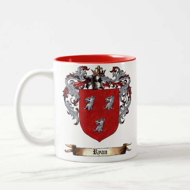 Ryan-Schild der Arme Zweifarbige Tasse (Links)