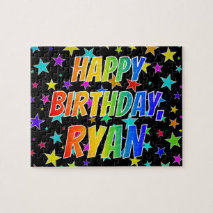 "RYAN" Vorname, Spaß "GLÜCKLICHER BIRTHTAG" Puzzle