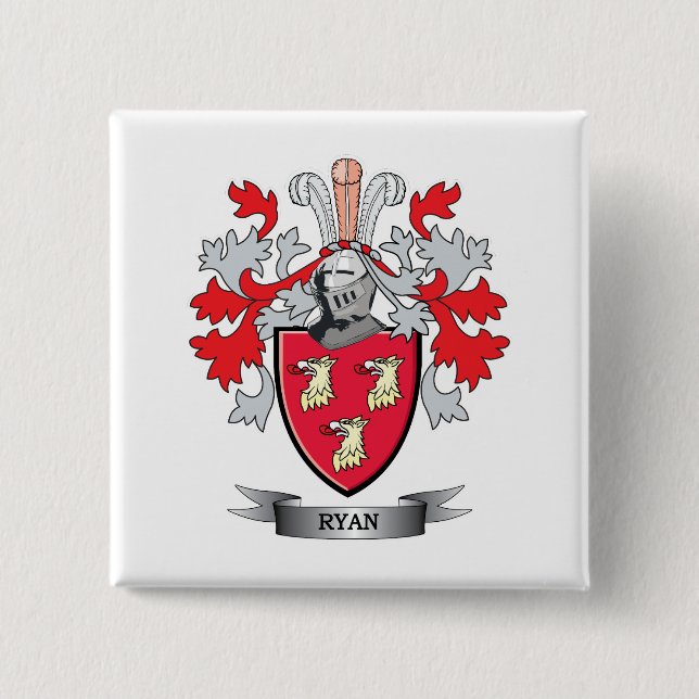 Ryan-Wappen Button (Vorderseite)