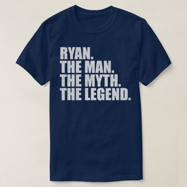RyanRyan Name Ryan Vorname T-Shirt (Design vorne)