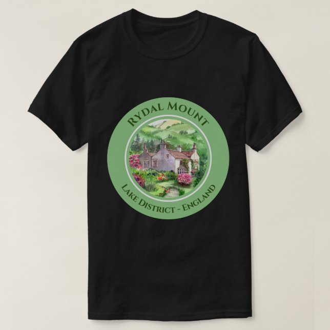 Rydal Mount William Wordsworth Zuhause Painting T-Shirt (Design vorne)