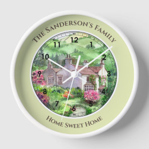 Rydal Mount, William Wordsworth's Zuhause Large Cl Uhr