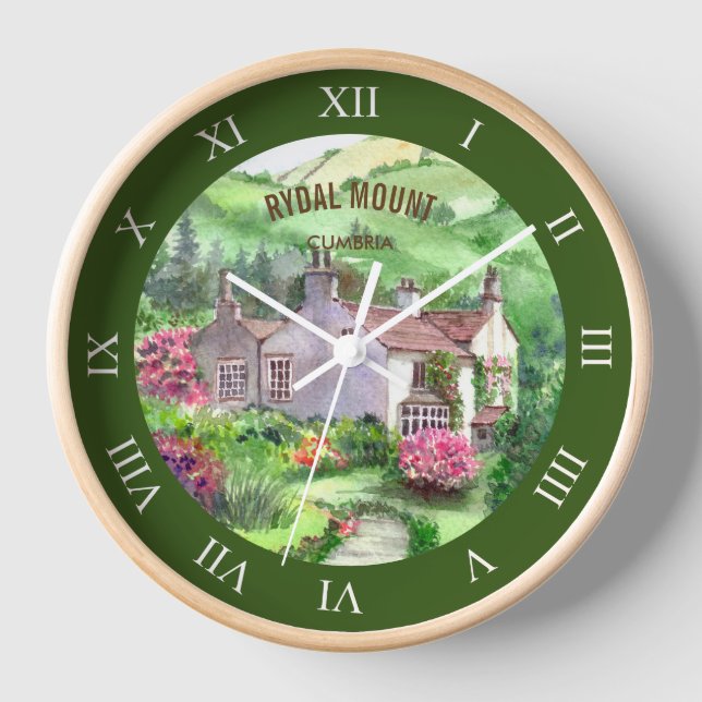 Rydal Mount, William Wordsworth's Zuhause Uhr (Vorderseite)