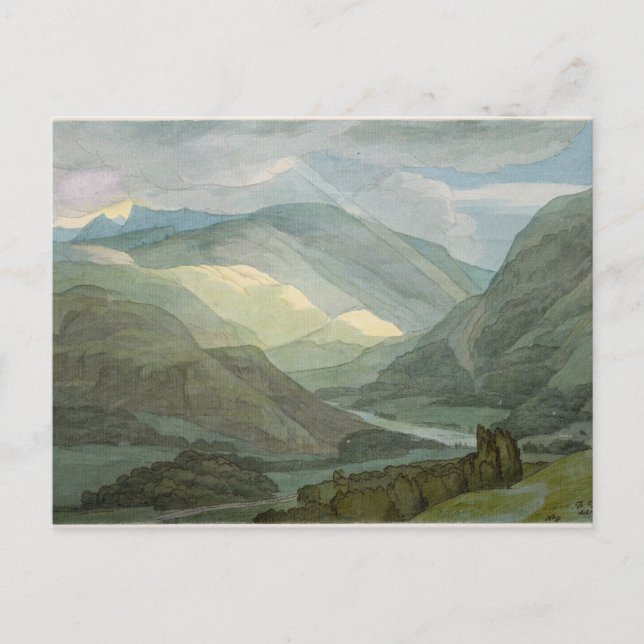 Rydal Water, 1786 (w/c) Postkarte (Vorderseite)