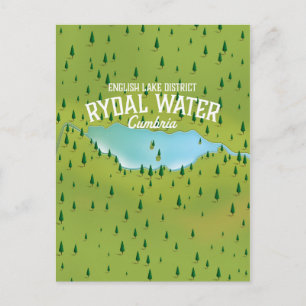 Rydal Water Cumbria Karte Poster