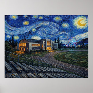 Rydell High School Sternenhimmel-Musical-Landschaf Poster