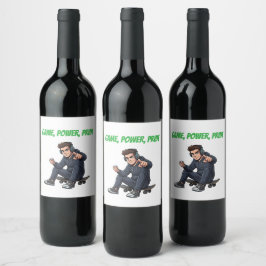 Ryder Game Power Pride Wine Label – Urban Bold Sty Weinetikett