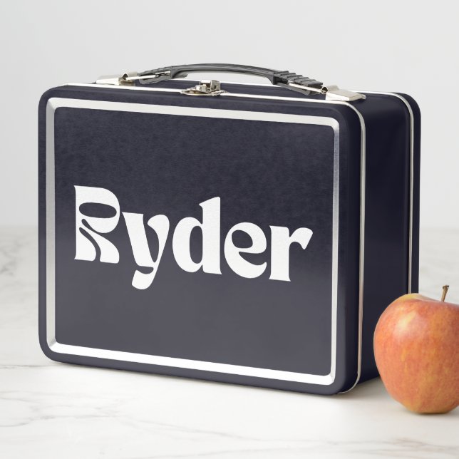 Ryder Name Personalisiert Metall Brotdose (Beispiel)