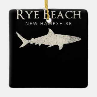 Rye Beach New Hampshire - Shark Lover - Geschenke Keramikornament