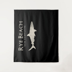 Rye Beach New Hampshire - Shark Lover - Geschenke Wandteppich