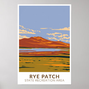 Rye Patch Staat Erholungsbereich Nevada Vintag Poster