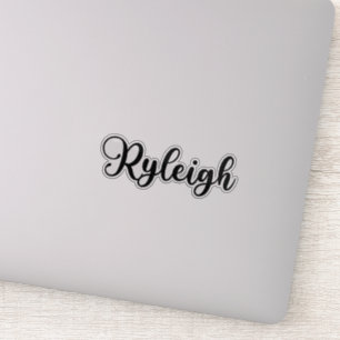 Ryleigh Name - Handgeschriebene Kalligrafie Aufkleber
