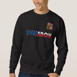 Rymarov Tschechien Herzenflagge Löwenmantel Sweatshirt