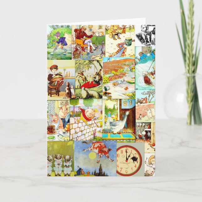 Rymnastik-Montage im Kinderzimmer viktorianische V Karte (Vorderseite)