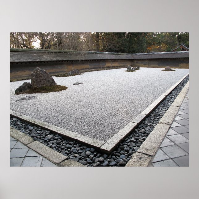 Ryoan-ji Zen Garden Poster (Vorne)