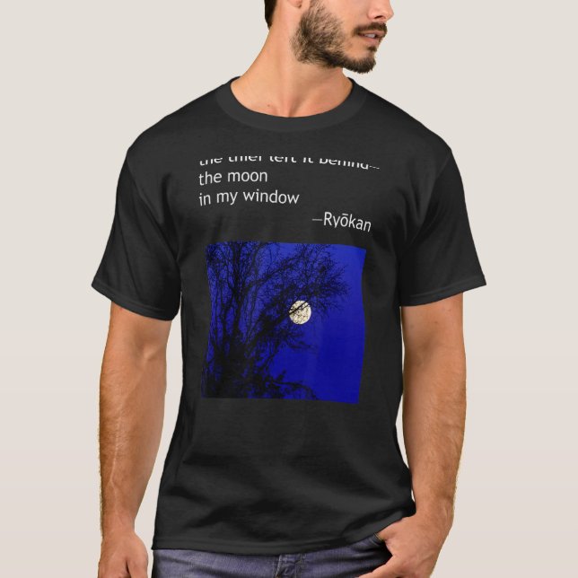 Ryokan Ryokwan Haiku Gedicht Dieb Links hinter Moo T-Shirt (Vorderseite)