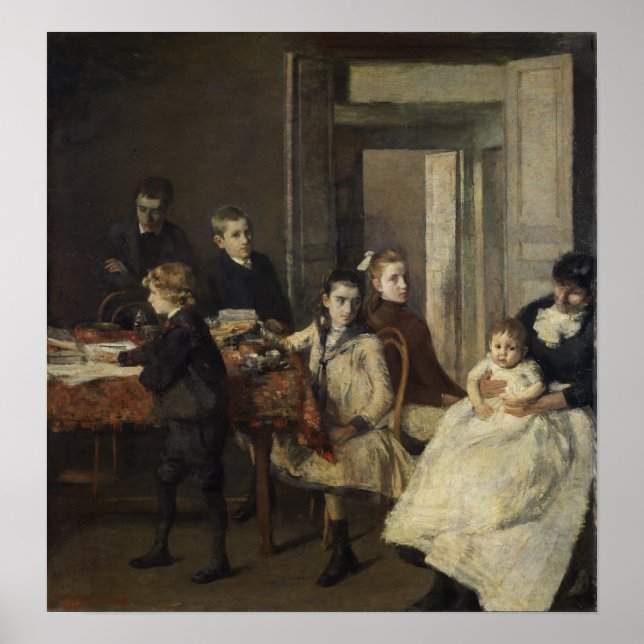 Rysselberghe - Die Kinder 1885 Poster (Vorne)