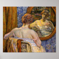 Rysselberghe - Frau im Spiegel 1907