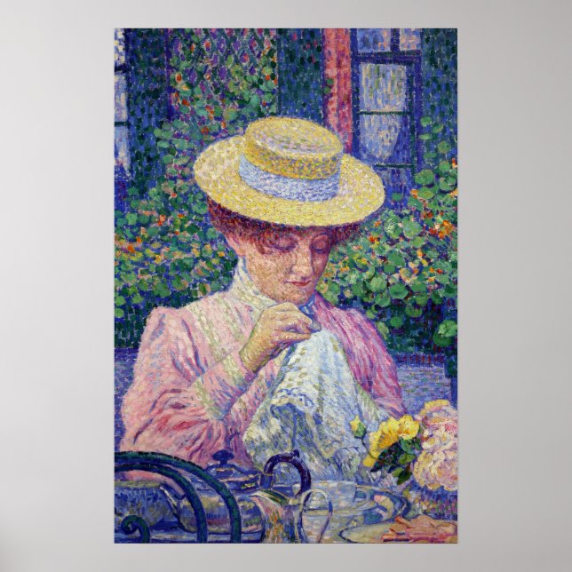 Rysselberghe - Im Garten 1903 Poster (Vorne)