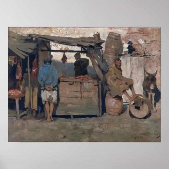 Rysselberghe - marokkanischer Markt 1882 Poster (Vorne)