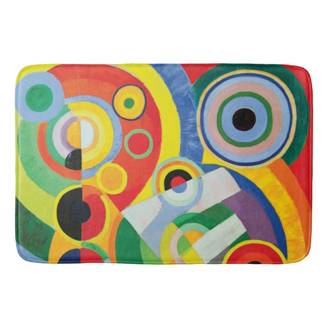 Rythme Joie de Vivre durch Robert Delaunay Badematte (Vorderseite)