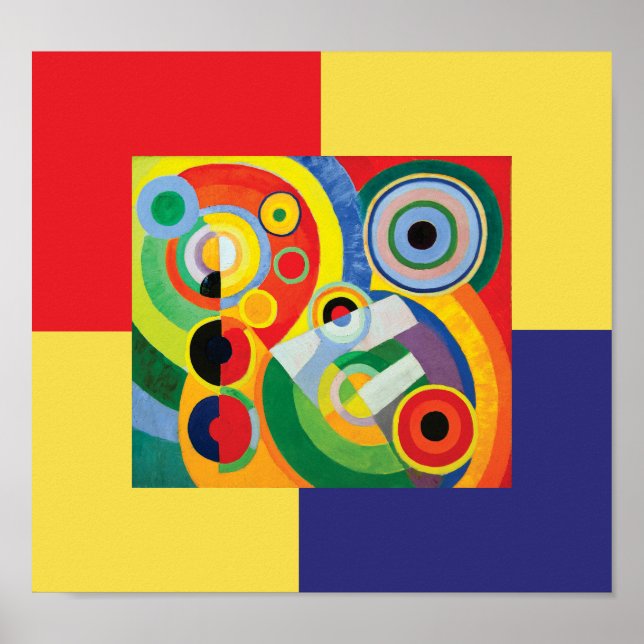Rythme Joie de Vivre von Robert Delaunay Poster (Vorne)